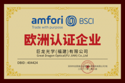 祝巨龍光學(福建)有限公司2021年通過BSCI驗廠
